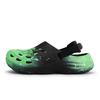 Adidas MAXXCLOG 811 Manufacturing, Fluorescent Sea Green, Special Shoe Box Clogs Unisex Black Green JH9847(Team80-S-BOX)