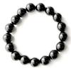 [GOLD STONE] Morion Black Quartz Bracelet, 12mm, Tibetan Natural Quartz Power Stone, Certified, Comes with a Special Box, Inner Diameter: Approx. 17cm