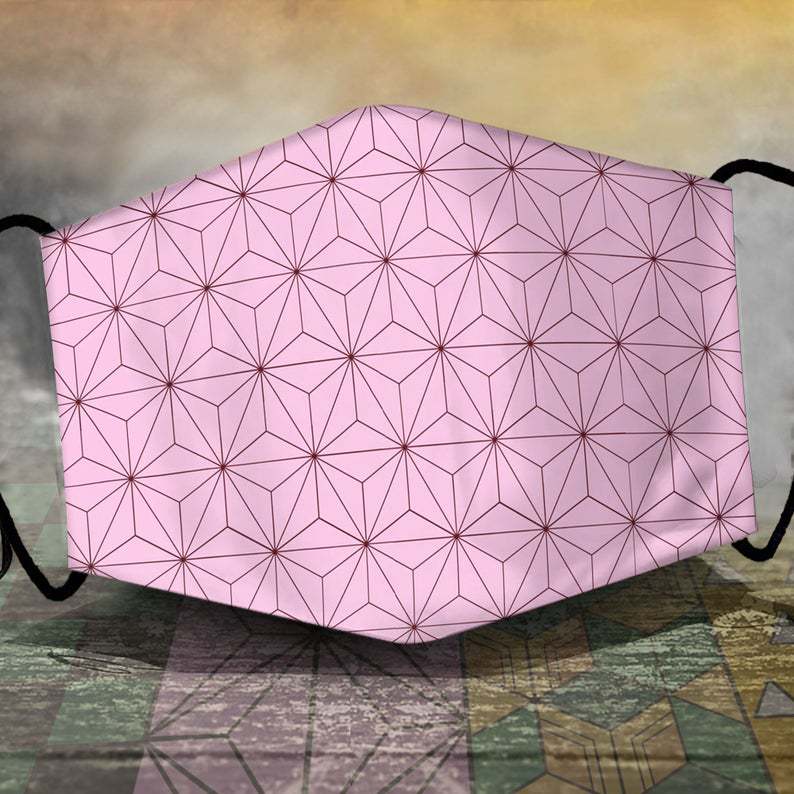 Demon Slayer Animation Printed Dustproof Replaceable Filter Protective Mask for Men and Women