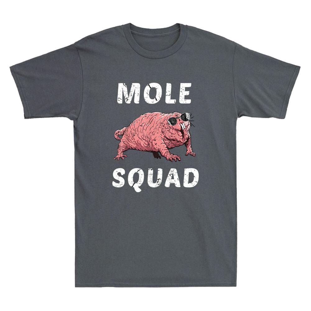 Naked Mole Rat Mole Squad Funny Naked Mole Rat Sunglasses Meme Vintage TShirt