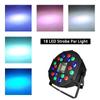 36 светодиодных RGB-лазерных ламп для вечеринок DJ Disco KTV Par Lamp DMX 512 Strobe Lighting Effect Cound Activated для рождественских баров, клубов, свадеб
