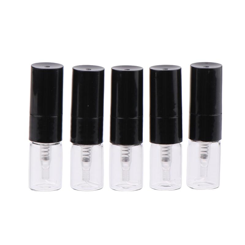 5 шт. 1 мл портативный стеклянный флакон для духов с распылителем многоразового использования с прямой подачей дозатор образцов пресс для тонкого распыления