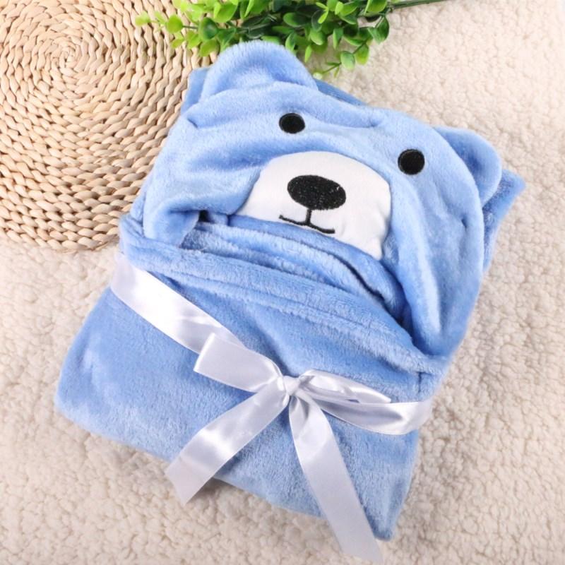 Детский халат, мультяшное одеяло, детское банное полотенце с капюшоном для малышей