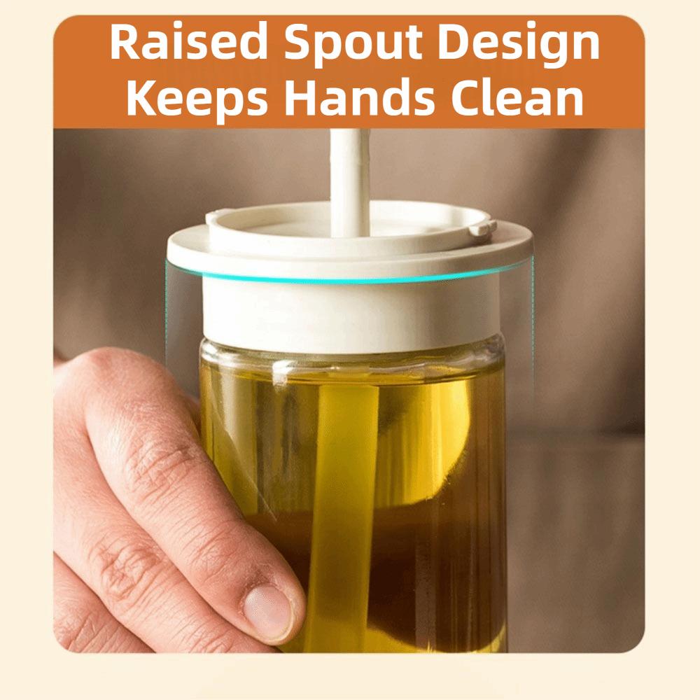 180ML Oil Dispenser Bottle 2 in 1 Oil Brush Bottle Non-Drip Kitchen Oil Bottle  Kitchen