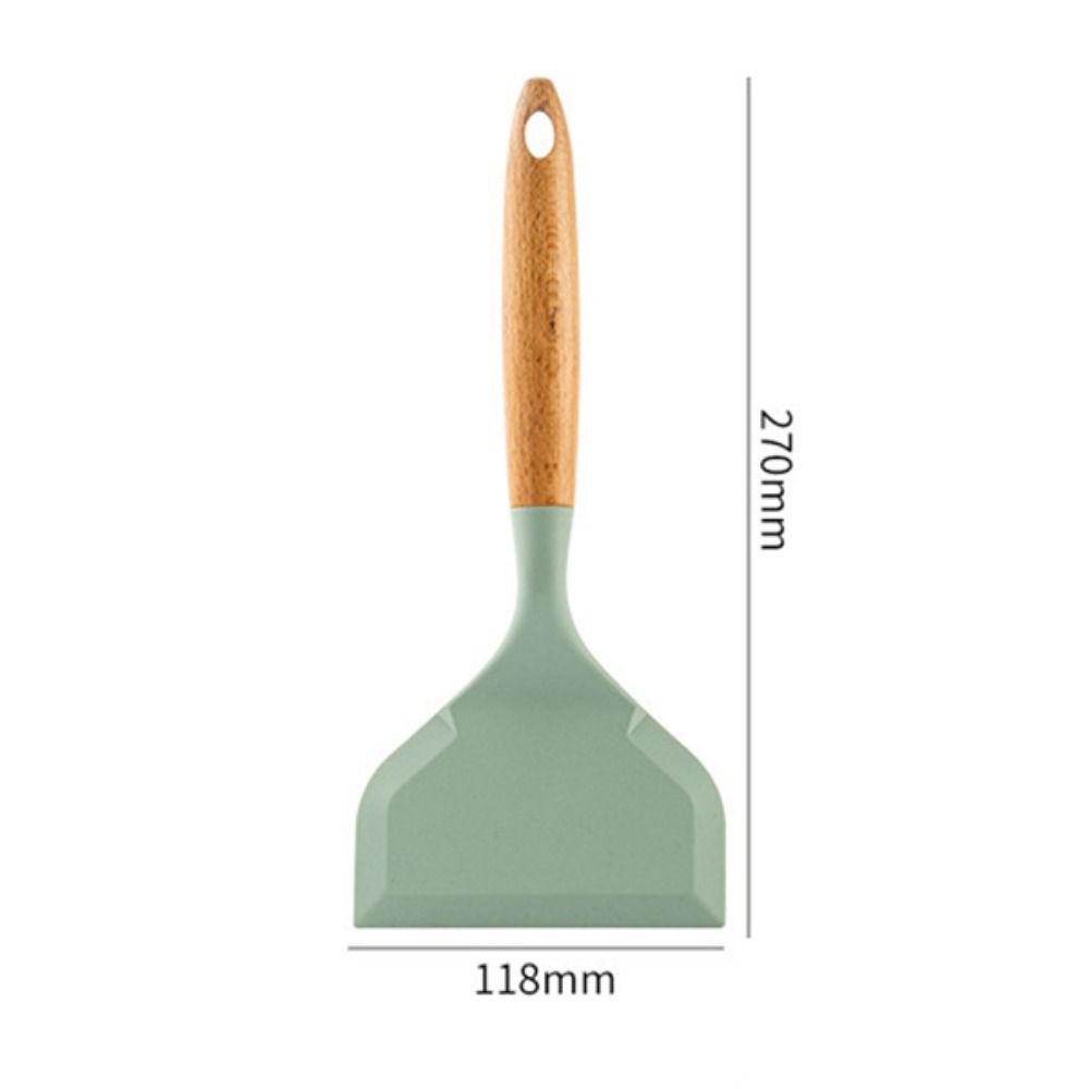 Wide Mouth Tamagoyaki Spatula Wooden Handle Pizza Shovel Cooking Utensils Non-stick Spatula Steak