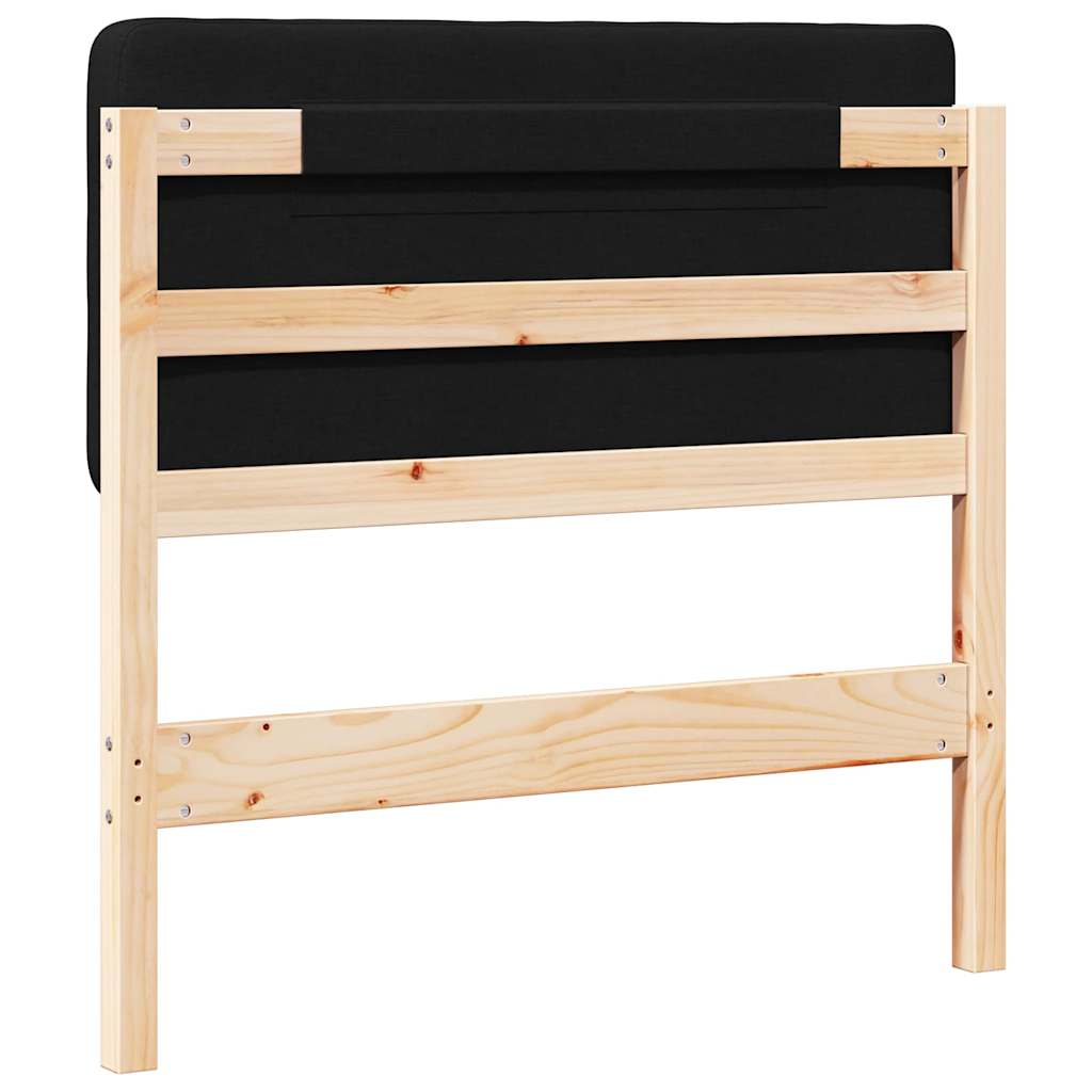 Upholstered Headboard in Brown and Black 75 cm