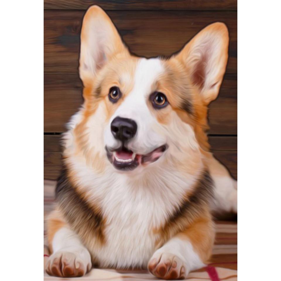 5D DIY алмазная живопись животное собака набор для вышивки крестом полная Алмазная вышивка горный хрусталь подарок украшение дома мозаика художественная картина