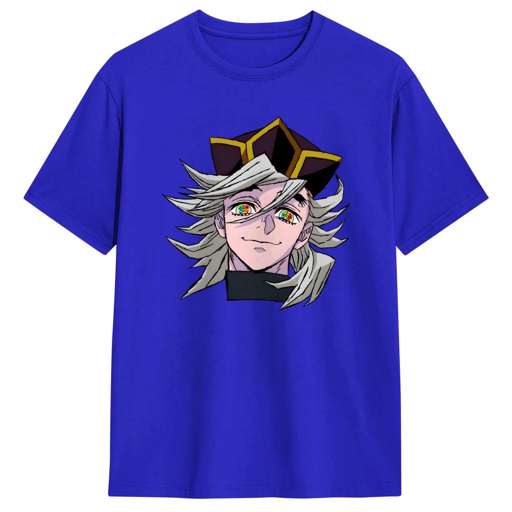 Unique Anime Douma Upper TShirt Unisex O Neck Cotton T Shirt Short Sleeve Tee Shirt Plus Size Tops