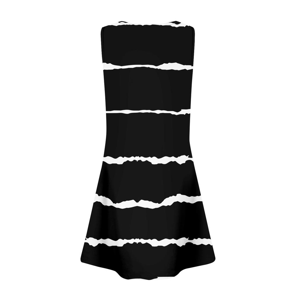 Женские летние повседневные лепестковые узкие полосатые плиссированные однотонные платья