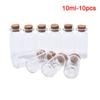 10 Pcs Mini Glass Bottle With Cork Clear Bottle Small Bottle Wedding Decoration