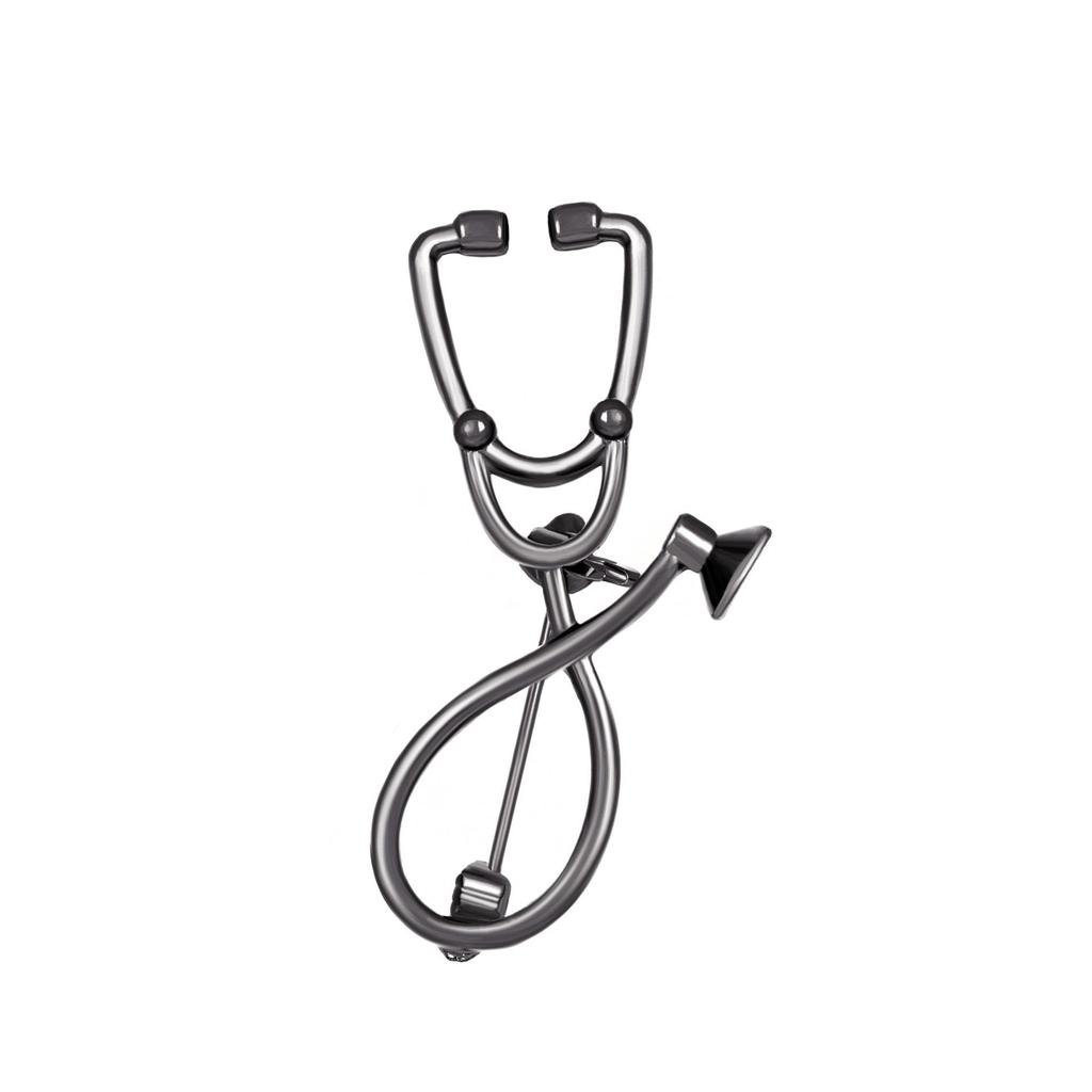 European and American Doctor Who Colorful Cartoon Stethoscope Brooch - Fun Matching Collar Pin Accessory