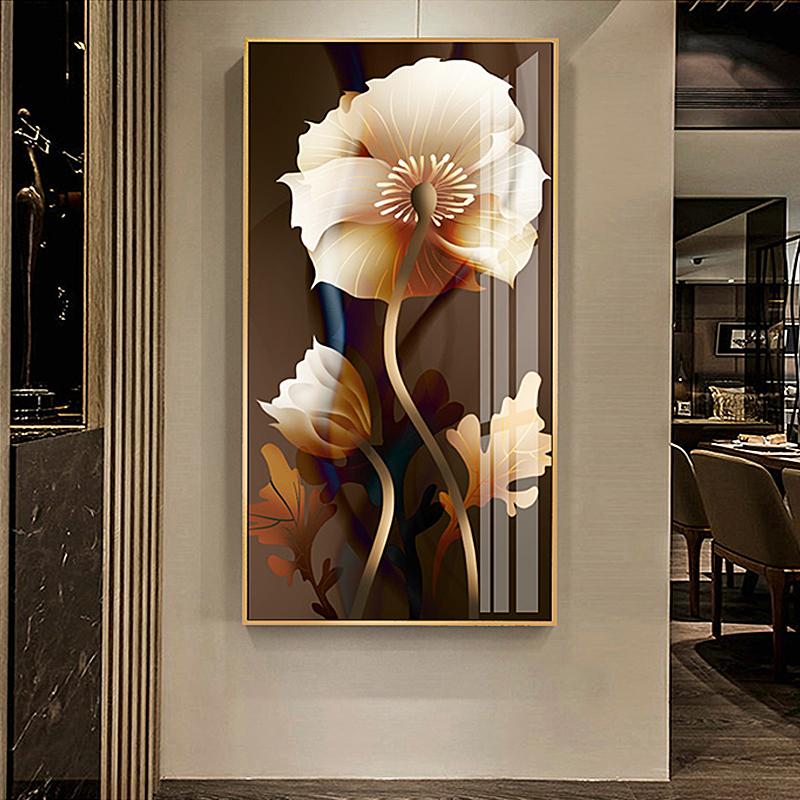 Черный золотой цветок розы бабочка абстрактный плакат скандинавское искусство растение холст живопись современная настенная картина для декора гостиной