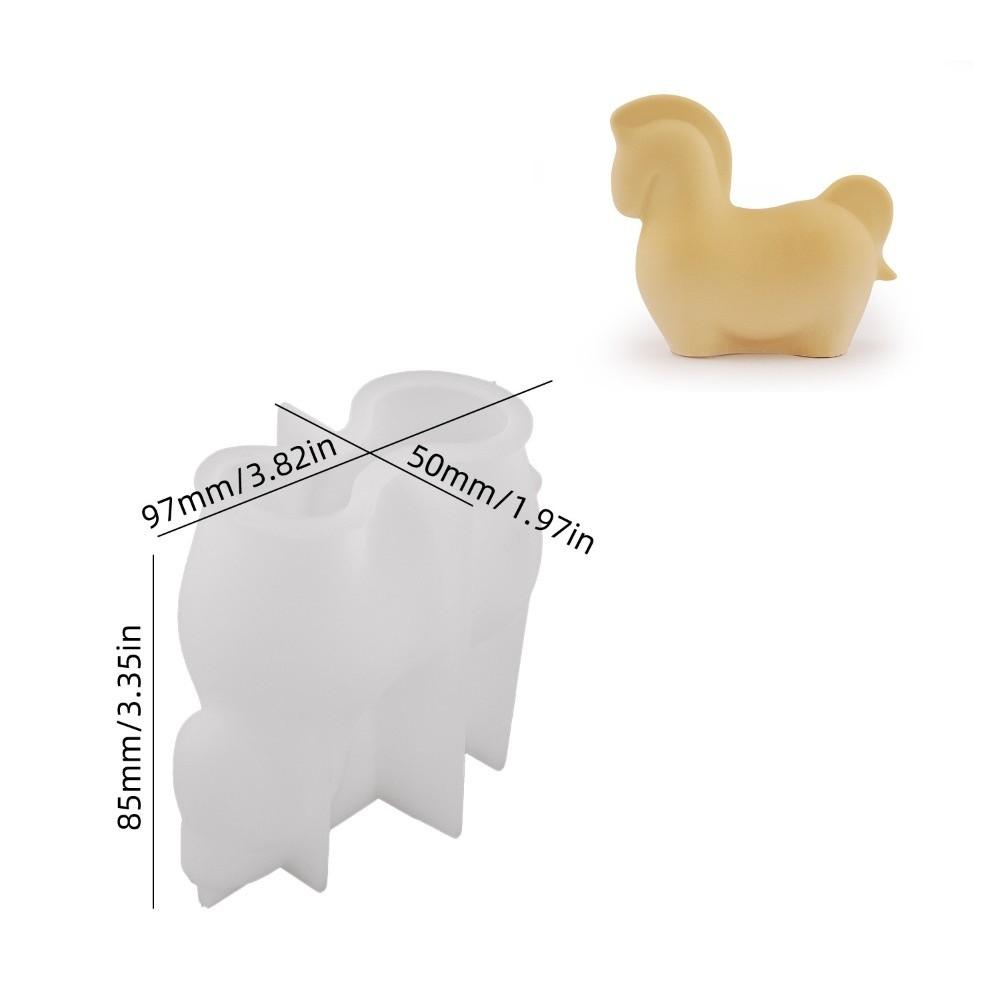 Гипсовая Лепка 3D Пони Силиконовая Форма Милая Многоразовая Форма для Эпоксидной Смолы Рукоделие Сделай Сам Форма для Гипсовых Украшений Домашний Декор