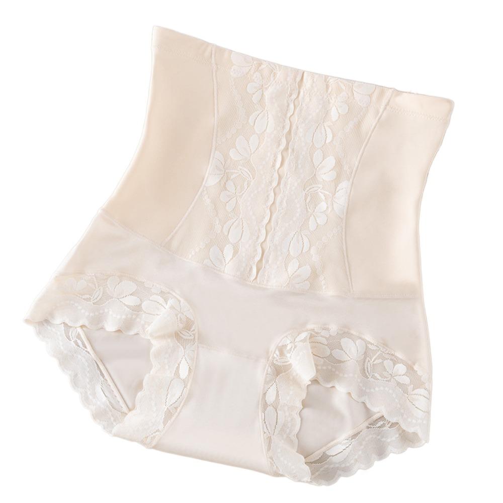 High Waist Lace Slimming Shapers Seamless Tummy Control Underwear Elastic Butt Lifter Briefs Women
