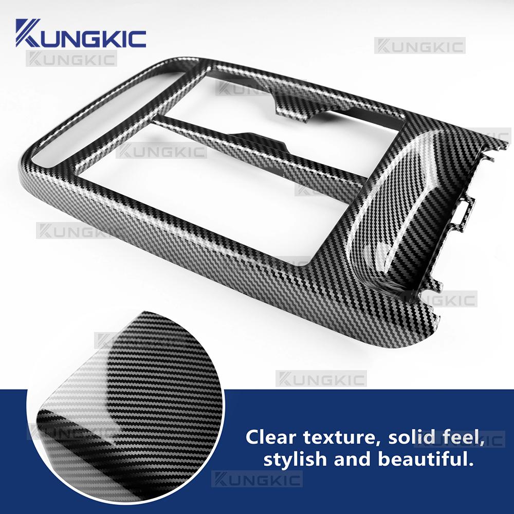 Carbon Fiber Style Center Console Cover for Hyundai Tucson NX4 2025 2026 Hybrid