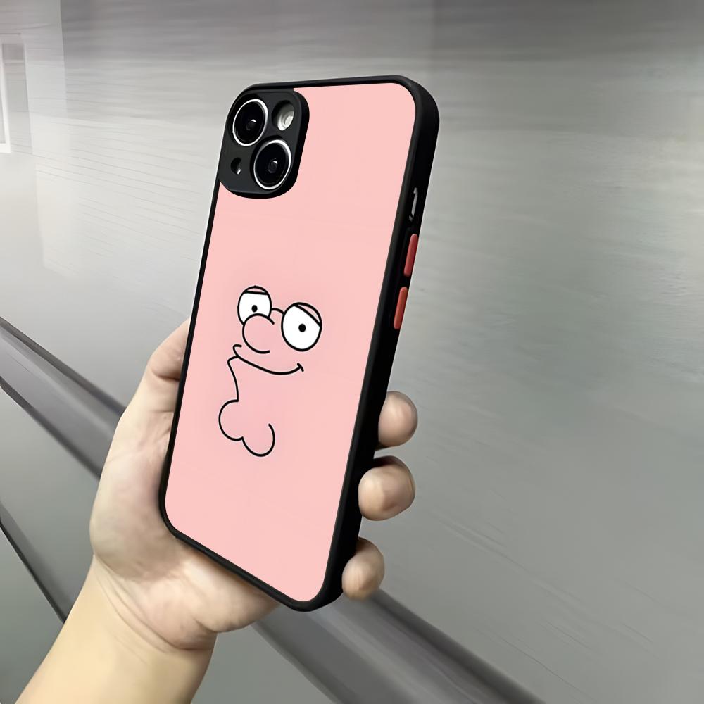 Game F-Family Guy Phone Case For Iphone 17 16 15 14 13 12 Pro Max Xr Air Plus Skin Feel Black Hard Shell Cover