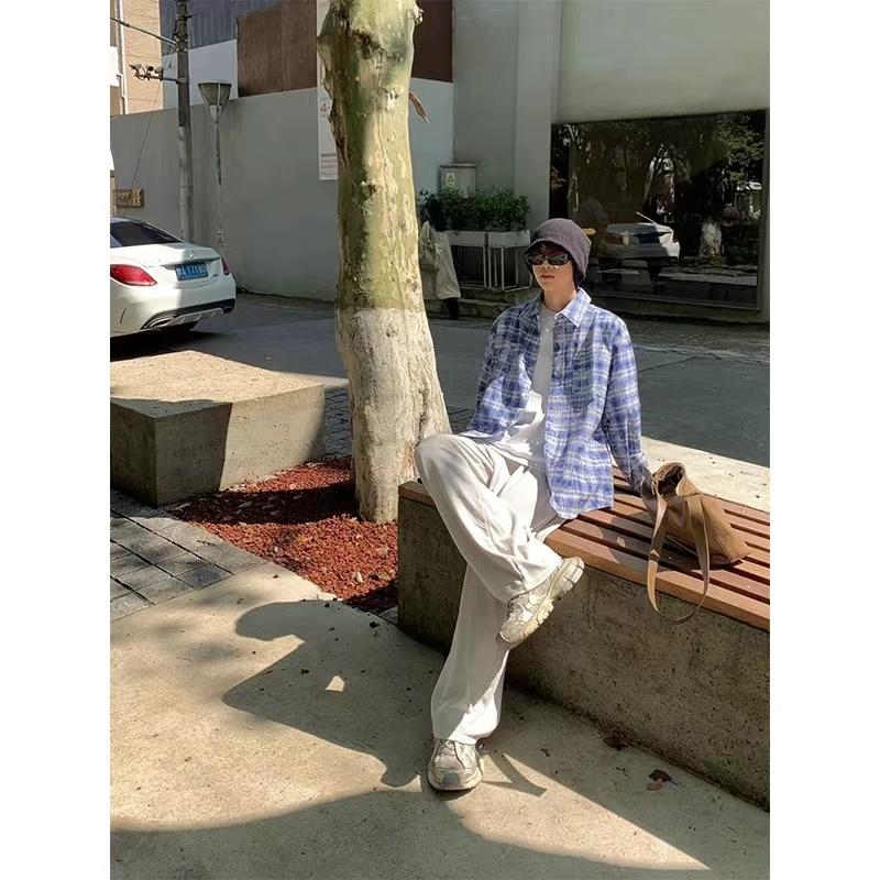 Hap Casual Long Sleeve Shirt Men's Spring and Autumn 2025 New Fashion Brand Retro Plaid Shirt Coat