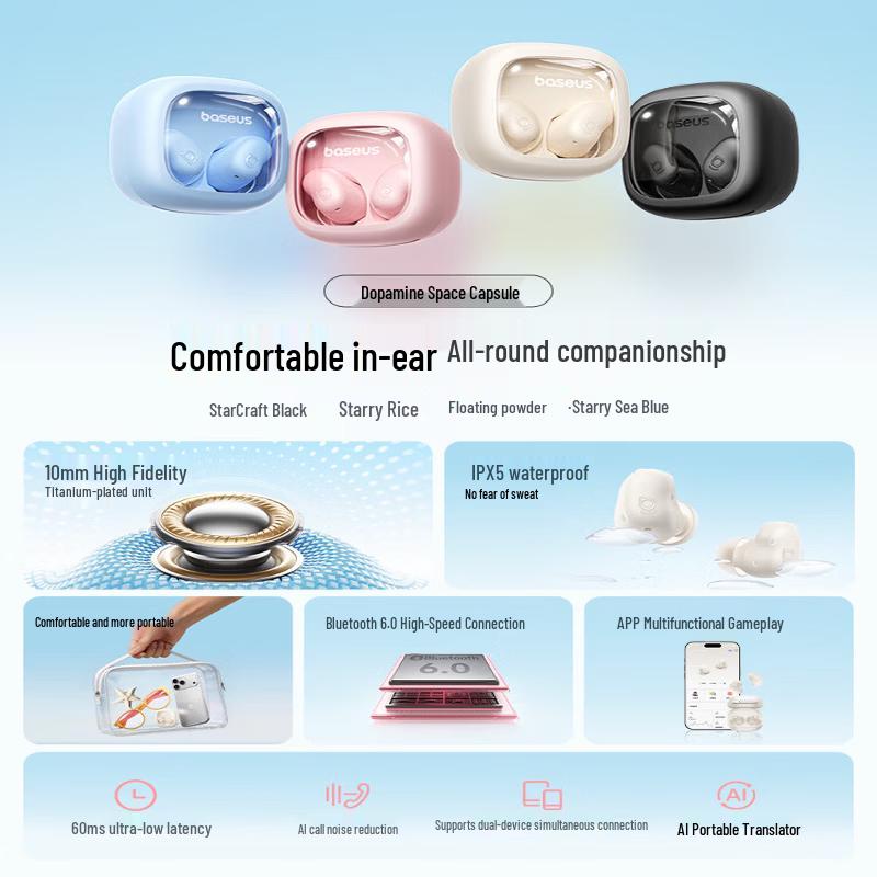 Baseus WM02s Wireless In-Ear Sleep Earbuds