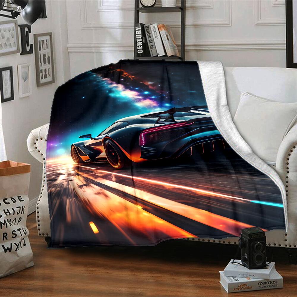 1Pc Galactic Machine Blanket Soft And Comfortable Casual Warm Camping Travel Christmas Halloween Xmas Gift M928343