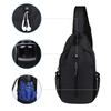 Men'S Outdoor Breast Bag Fashion Men'S Shoulder Bag Trendy Casual Outdoor Bag Wear-Resistant Scratch-Proof Waterproof Breast Bag