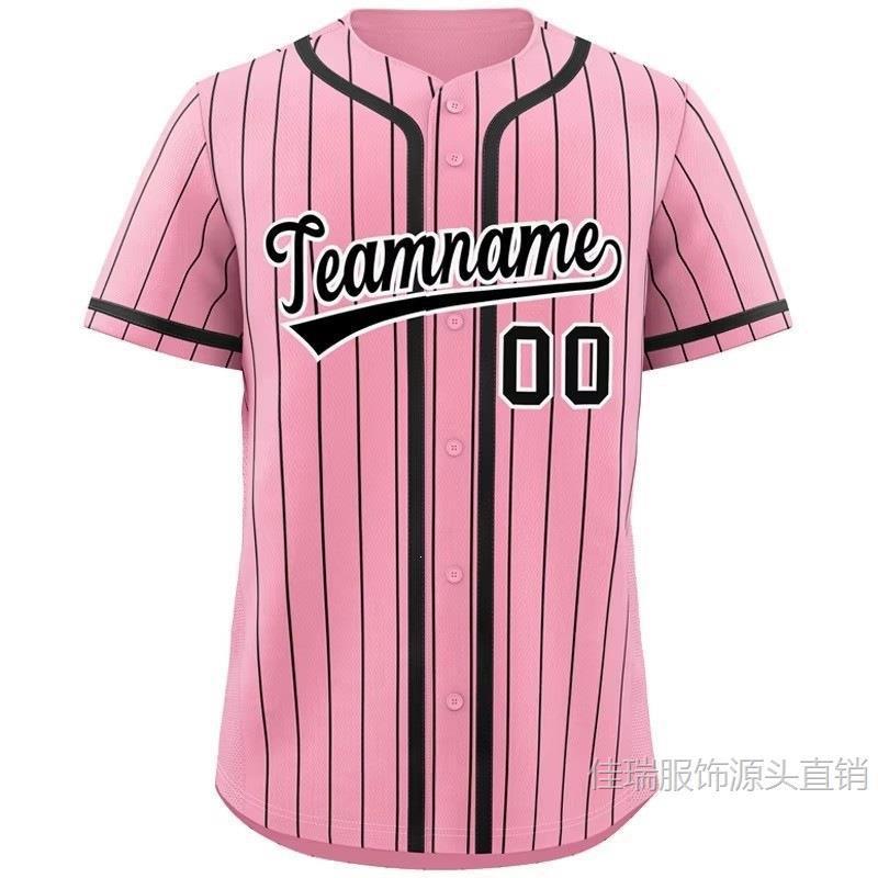 Mens Custom Printed Baseball Jersey Sportswear Loose Fit V-Neck Short Sleeve Athletic Top