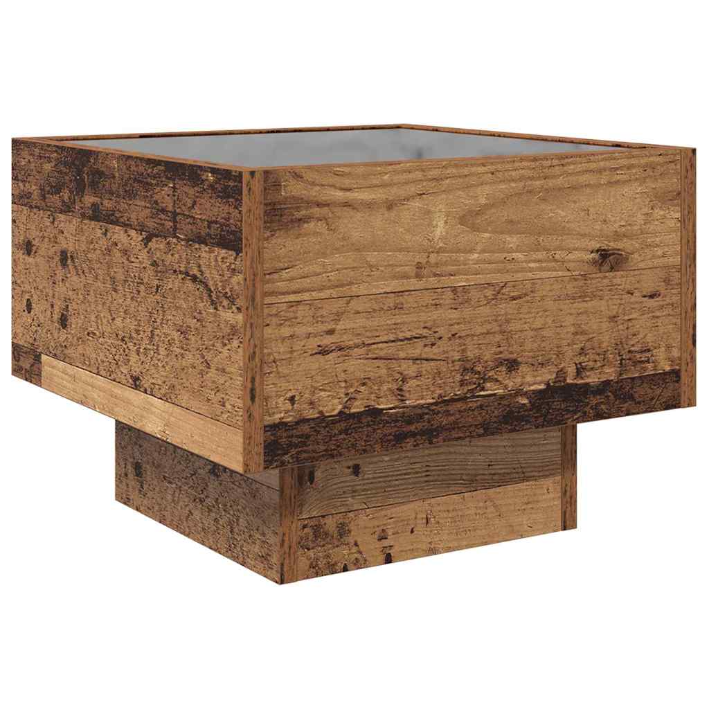 Coffee Table Reclaimed Wood Look 40 x 40 x 30 cm Engineered Wood