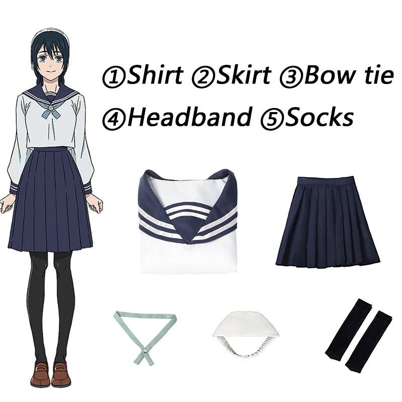 Аниме Jujutsu Kaisen Riko Amanai Косплей Костюм Amanai Riko JK форма парик костюм женские костюмы на Хэллоуин