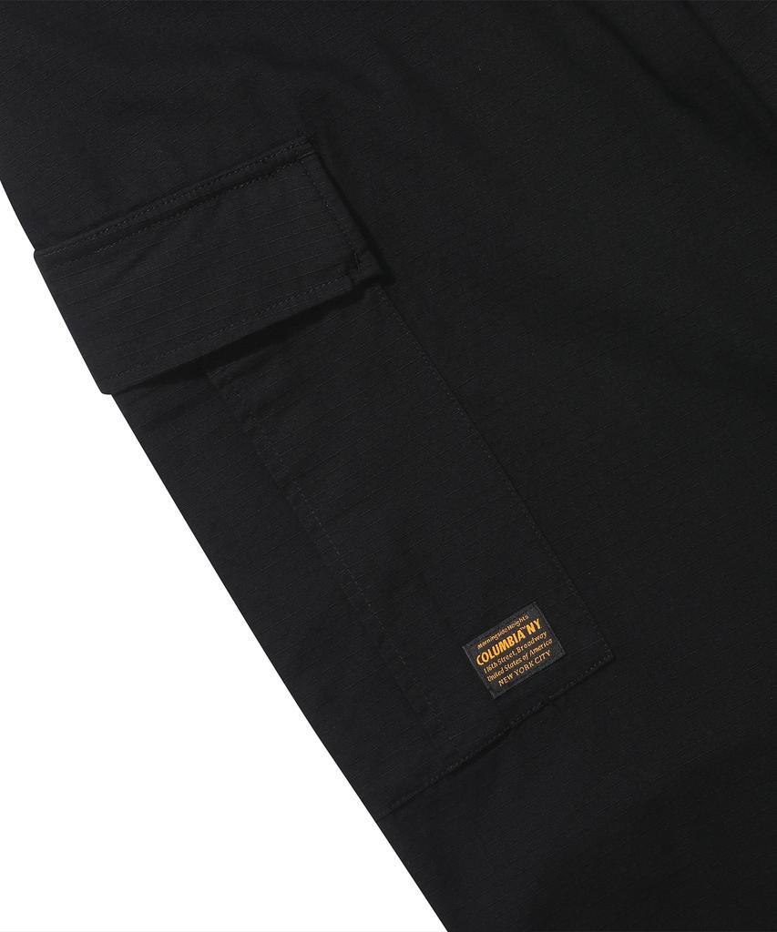 COLUMBIA UNIVERSITY M-Label Loose-Fit Ribstop Pocket Pants Black