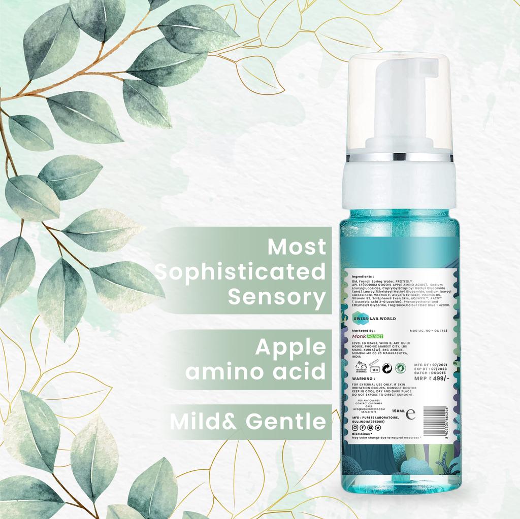 Monk Forest Organic Green Apple Пенящаяся пенка для умывания без сульфатов и парабенов