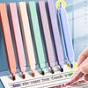 6PCS/Set Painting Graffiti Highlighter Pen Oblique Soft Tip Fluorescent Pen Student Gift