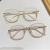 ladies Fashionable Anti Fatigue Reading Glasses Large Frame Anti Blue Light Presbyopia Glasses High Definition Far Sight Eyewear