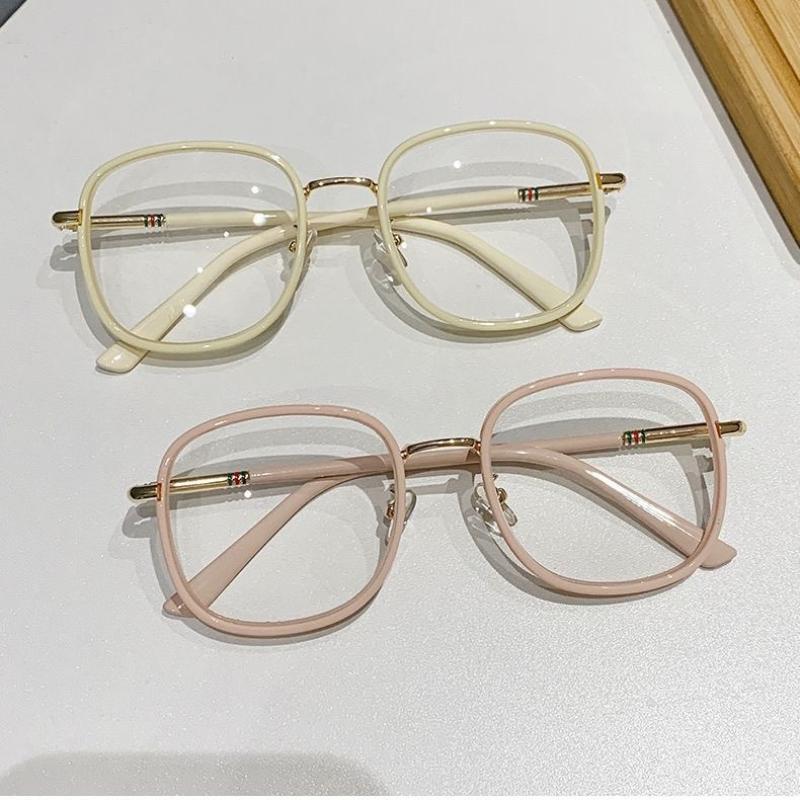 ladies Fashionable Anti Fatigue Reading Glasses Large Frame Anti Blue Light Presbyopia Glasses High Definition Far Sight Eyewear