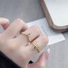Ретро Изысканный Темперамент Кленовый Лист Фиолетовый Циркон Блестящий Алмазный Кольцо Женское Легкая Роскошь Штабелируемое Персонализированное Кольцо