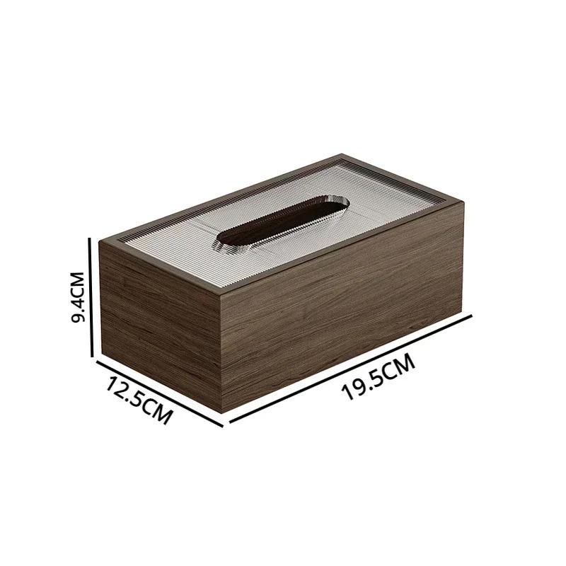 Creative walnut tissue box, decorative gift, suitable for living rooms and bedrooms