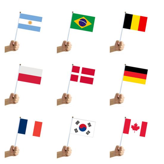 10 шт. Флаги болельщиков, флаг для поддержки, красиво изысканное тонкое исполнение, прочный, привлекательный, поддержка, легкий, национальные флаги, гирлянда, вымпел для конкурса