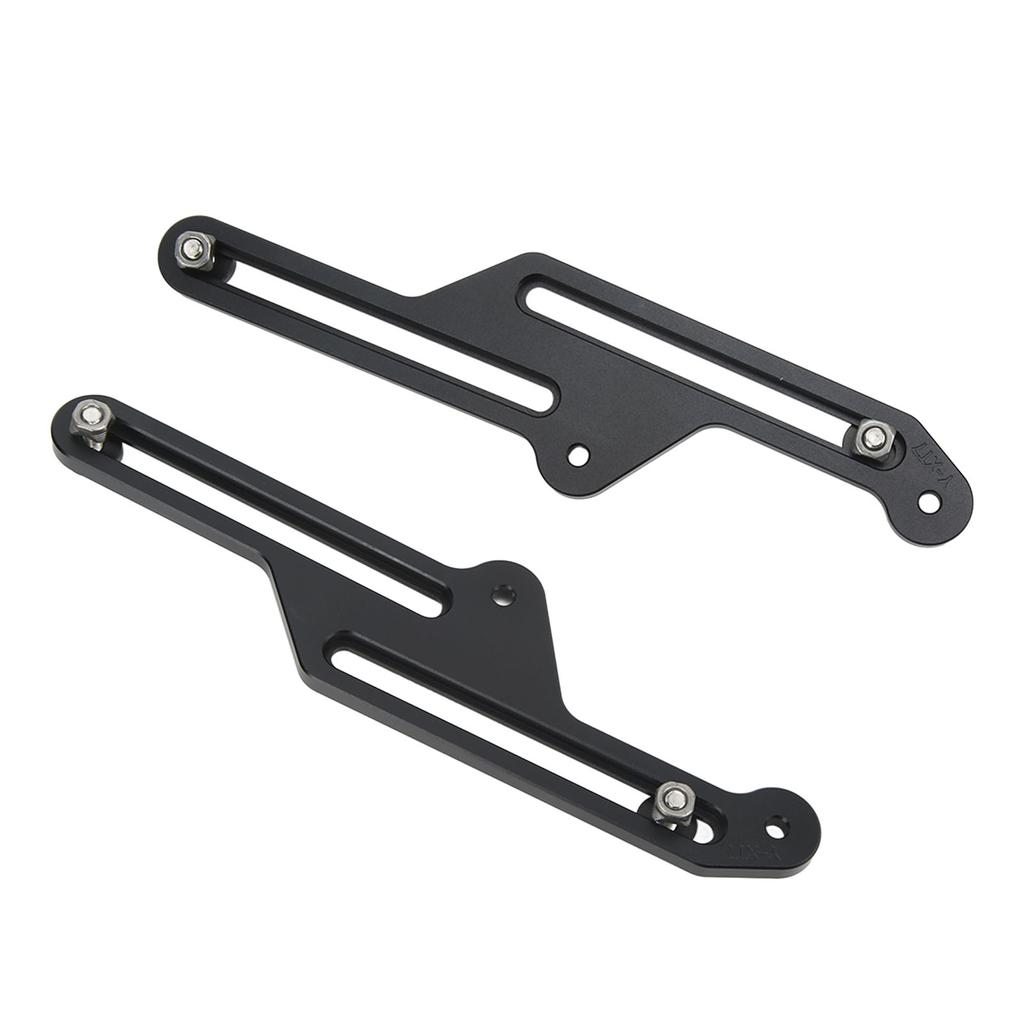 Pair Motorcycle Adjustable Windshield Bracket Anodized Black Replacement for Tenere 700 XT700Z