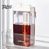 Plastic Iced Tea Maker Cold Brew Coffee with Filter & Airtight Lid, Clear No Leak Pitcher Jar, Scales, Gifts for Lovers