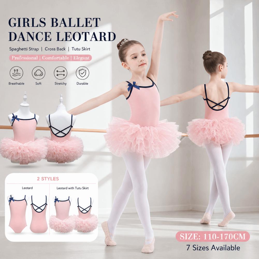 Camisole Gymnastics Tutu Skirts Butterfly Bow Ballet Leotard Examination