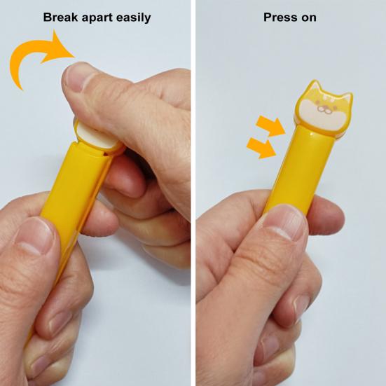 1/4 шт. уплотнительные зажимы для хранения продуктов, многоразовый зажим для сумки, герметик, предотвращает попадание влаги, дизайн зажимов для животных, кошек, щенков, кухонный инструмент