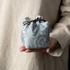 Chinese Style Tea Set Storage Bag Thickened Multi-functional Teapot Cloth Pouch Embroidered Portable Teacup Drawstring Bags