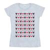 Disney Womens/Ladies Mickey And Minnie Christmas Hearts Cotton T-Shirt
