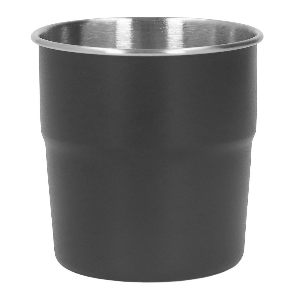320ml Capacity Stainless Steel Cup Black Coffee Mug Small Size Double Wall Cup Home Use