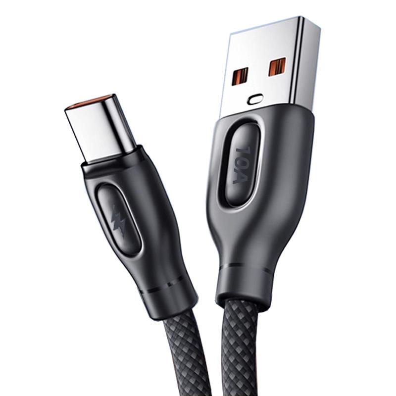 120W Fast Charging Braided Type-C Cable for Huawei, Vivo, Oppo, Xiaomi - 10A Support