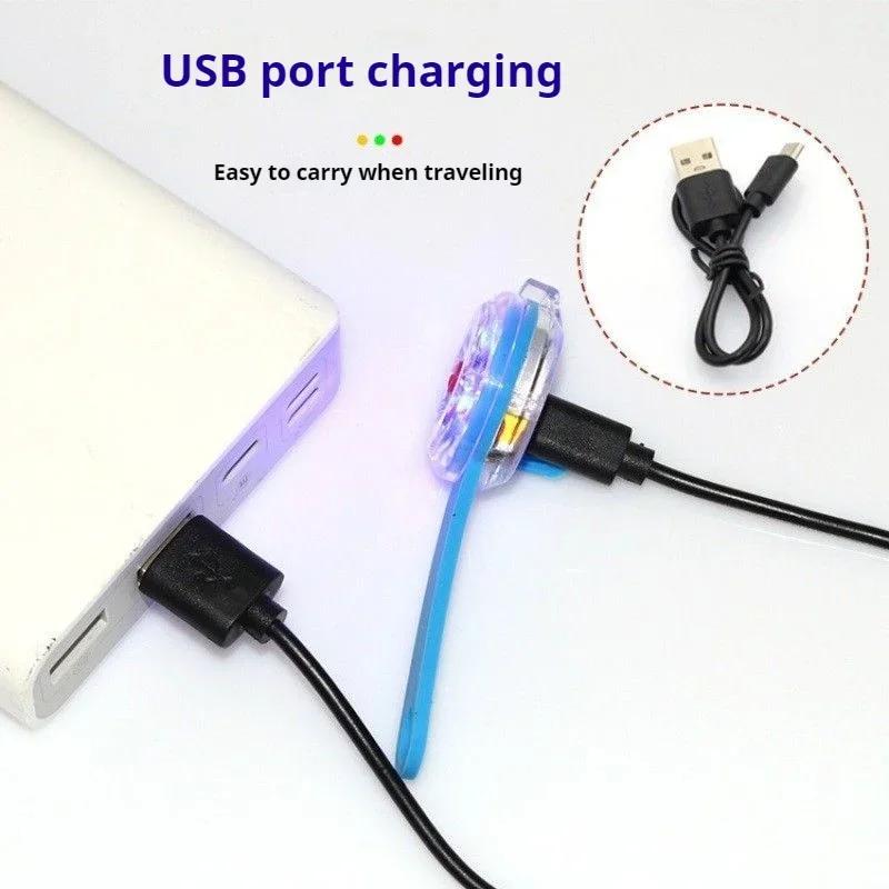 Светодиодный ошейник для собак USB-перезаряжаемый Водонепроницаемый Противопотерянный Безопасность Мигающий кулон для собак кошек питомцев Ночные прогулки Светоотражающий