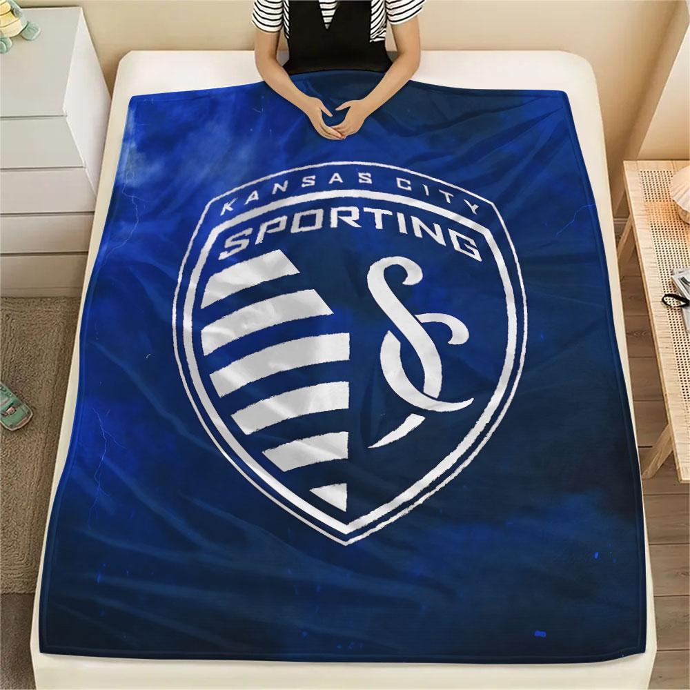 1PC Sporting Kansas City Patterned Flannel Blanket Suitable For All Seasons for Home Decor Warmth and Comfort Gifts Holiday Present