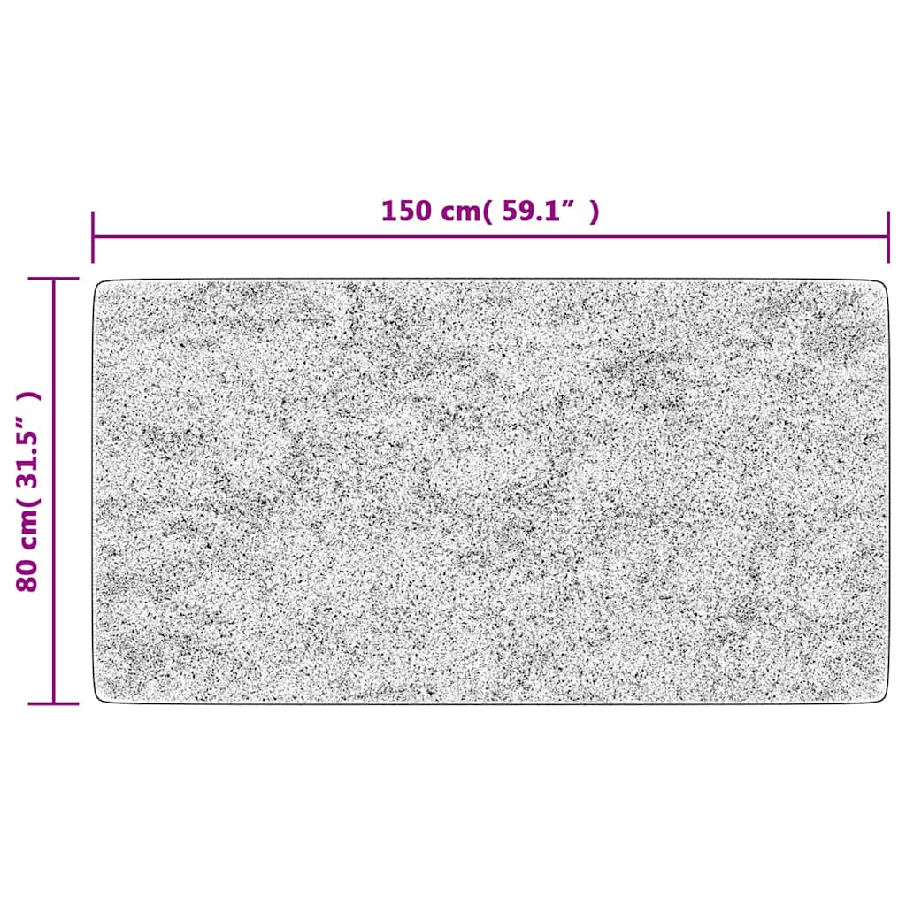 Washable Multi Color Rug 80 x 150 cm