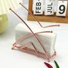 Standing Metal Tissue Holder Geometric Heavy Duty Iron Dining Table Paper Towel Napkin Clip Dispenser Organizer Home Hotel Kitchen Supplies