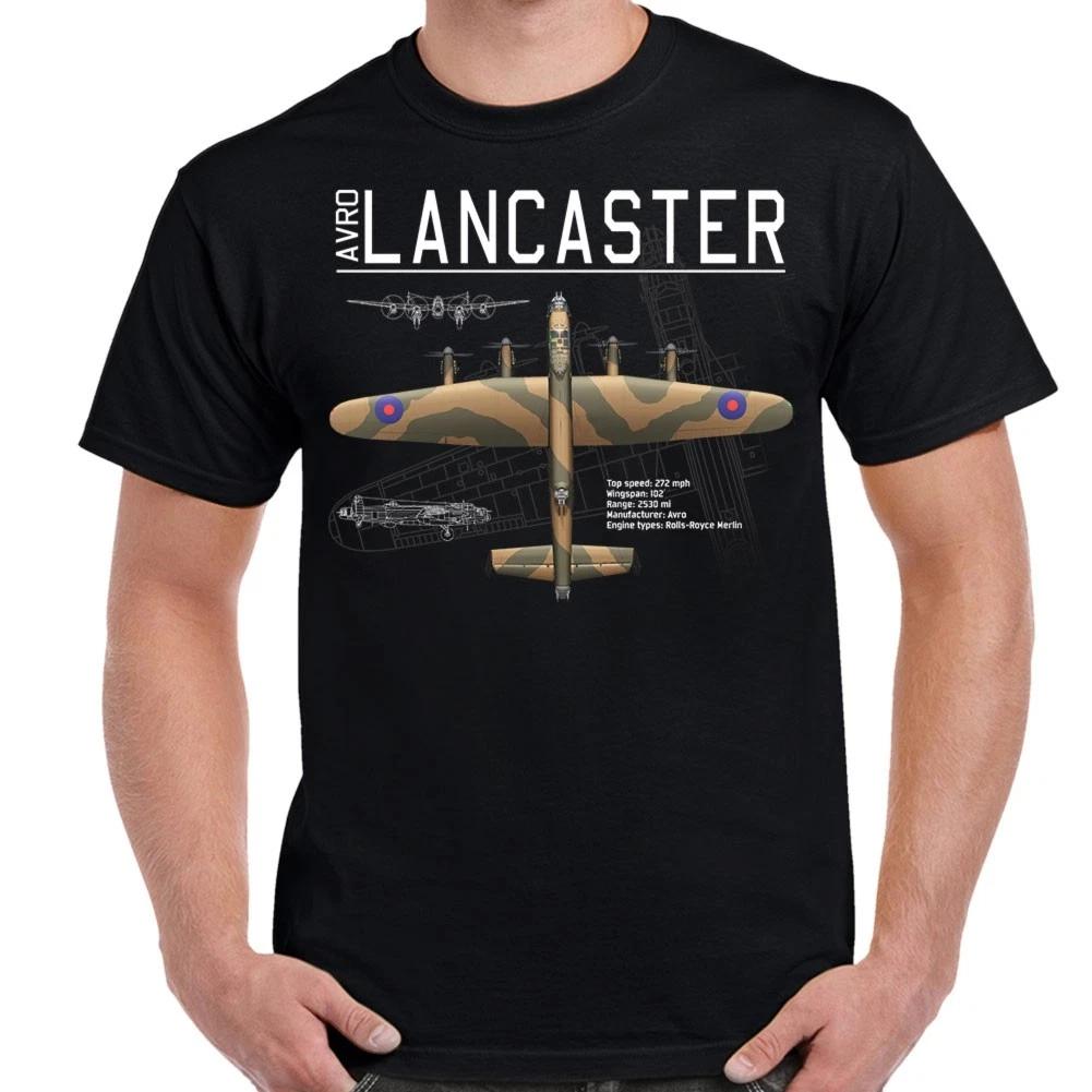 Футболка для взрослых Lancaster Bomber со схематическим дизайном