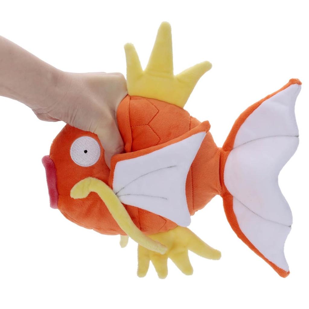 Takara Tomy Arts (TAKARATOMY A.R.T.S) Pokémon Pyokorin Magikarp Plush Toy, Approximately 23cm Tall