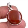 Ювелирный кулон из натурального красного оникса ручной работы из твердого серебра 925 пробы 1,50 дюйма e4E61